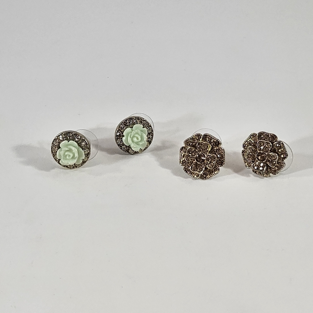 Two pairs Betsey Johnson earrings